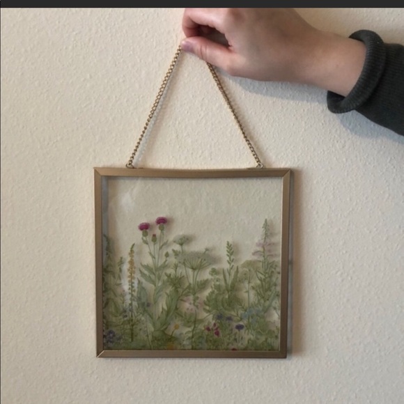 Urban Outfitters Other - Urban Outfitters Botanical Gold Hanging Wall Decor